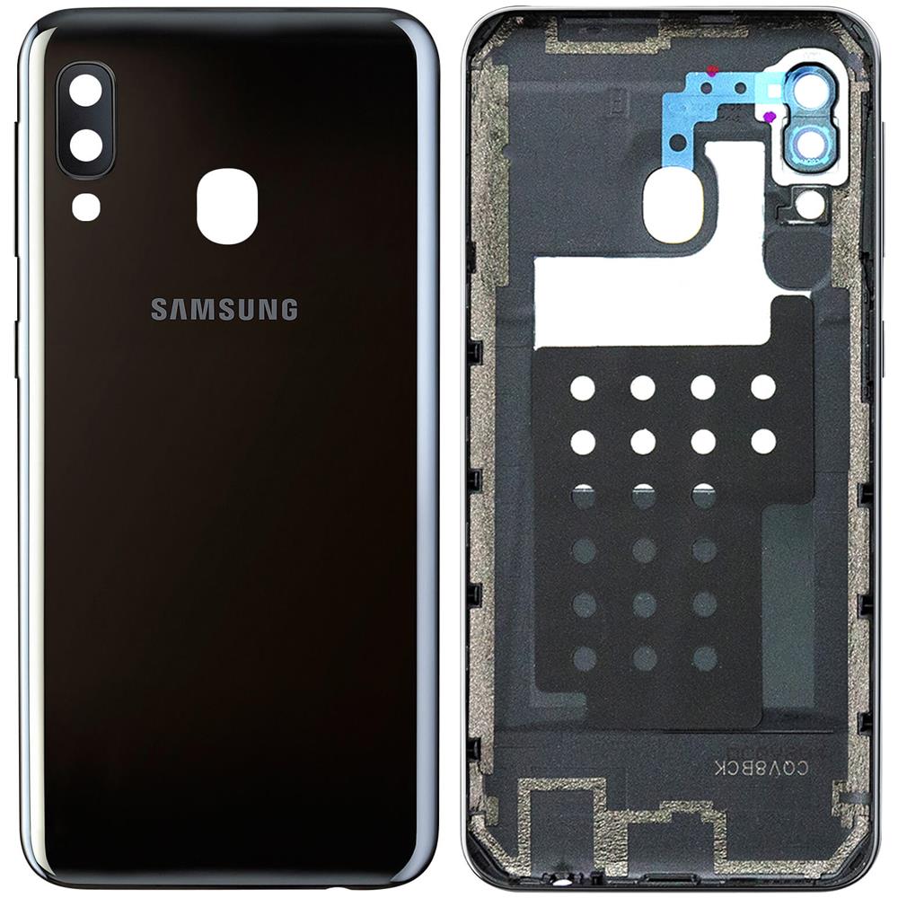 Copribatteria / Facciata Posteriore Nera Galaxy A20e Originale - Foto 1