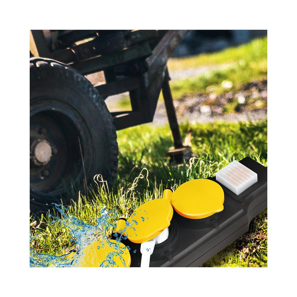 LPS256 prolunghe e multiple 1,5 m 6 presa (e) AC Esterno Nero, Giallo - Foto 5