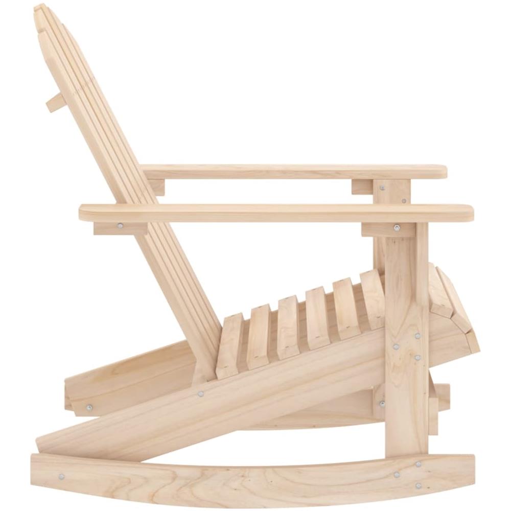 Sedia a Dondolo Giardino Adirondack in Legno Massello di Abete - Foto 2