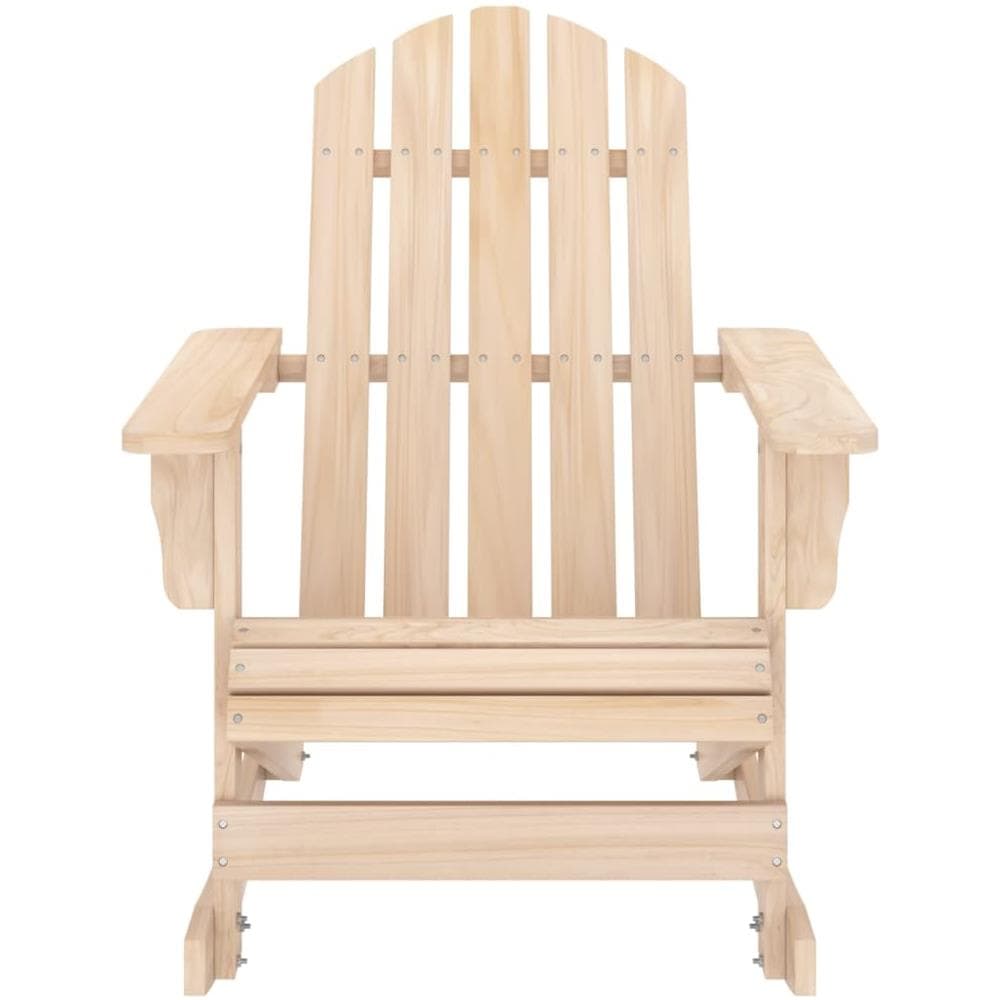 Sedia a Dondolo Giardino Adirondack in Legno Massello di Abete - Foto 3