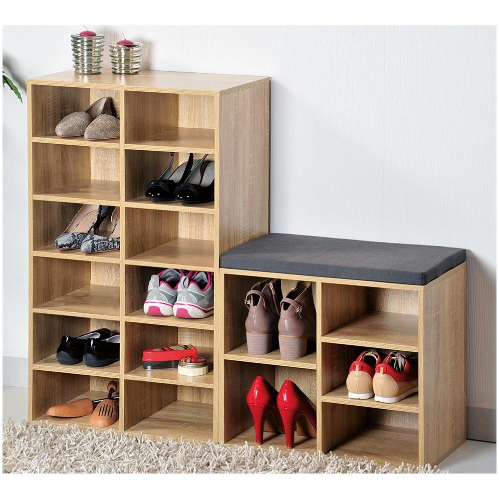 Scarpiera Per Corridoio, Cassettiera In Legno Con Sedile - Foto 2
