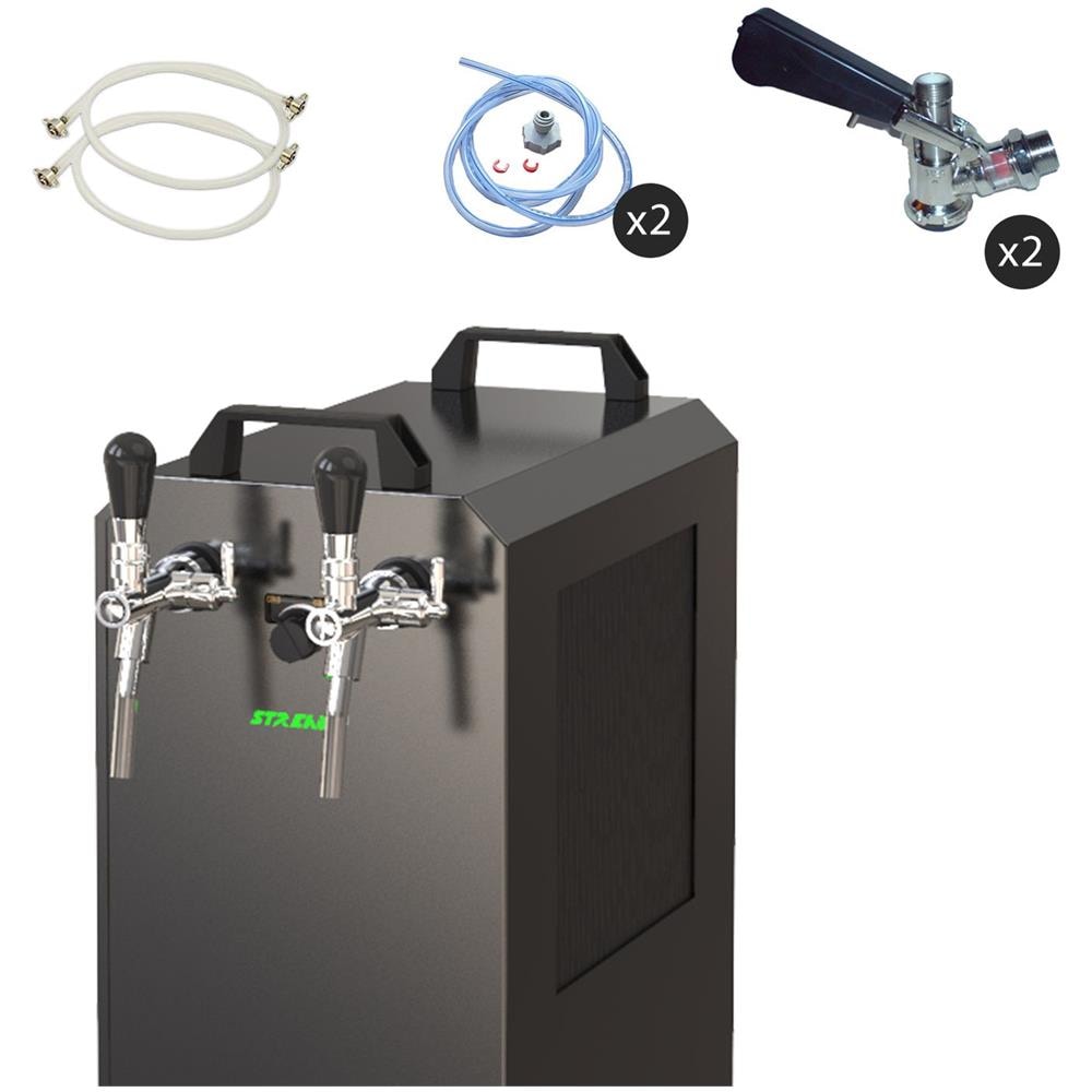 Set Completo - Spillatore Birra Con Pompa A Membrana - Stream 80k Dispenser Birra Macchina Per Birra 2-linee 90 Litri /h - Dry Cooler Keg Senza Keg 2 Senza - Foto 1
