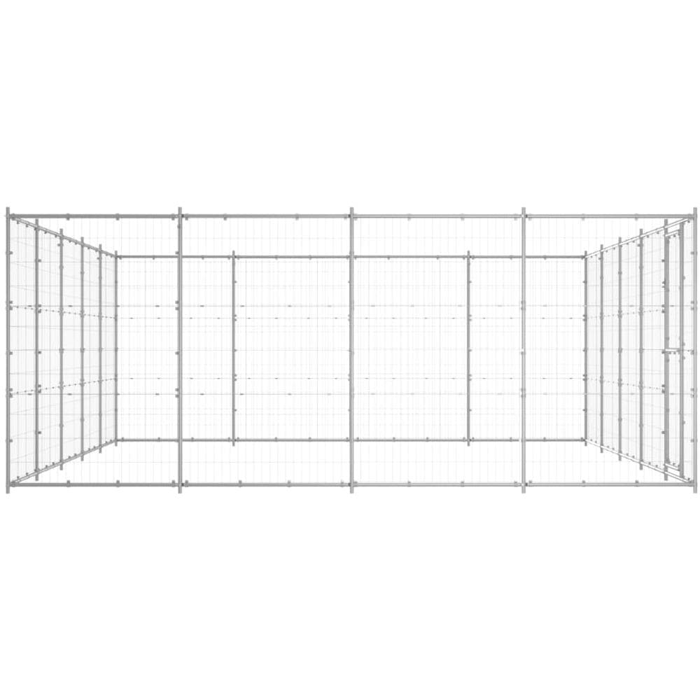 Gabbia per Cani da Esterno in Acciaio Zincato 24,2 m² - Foto 3