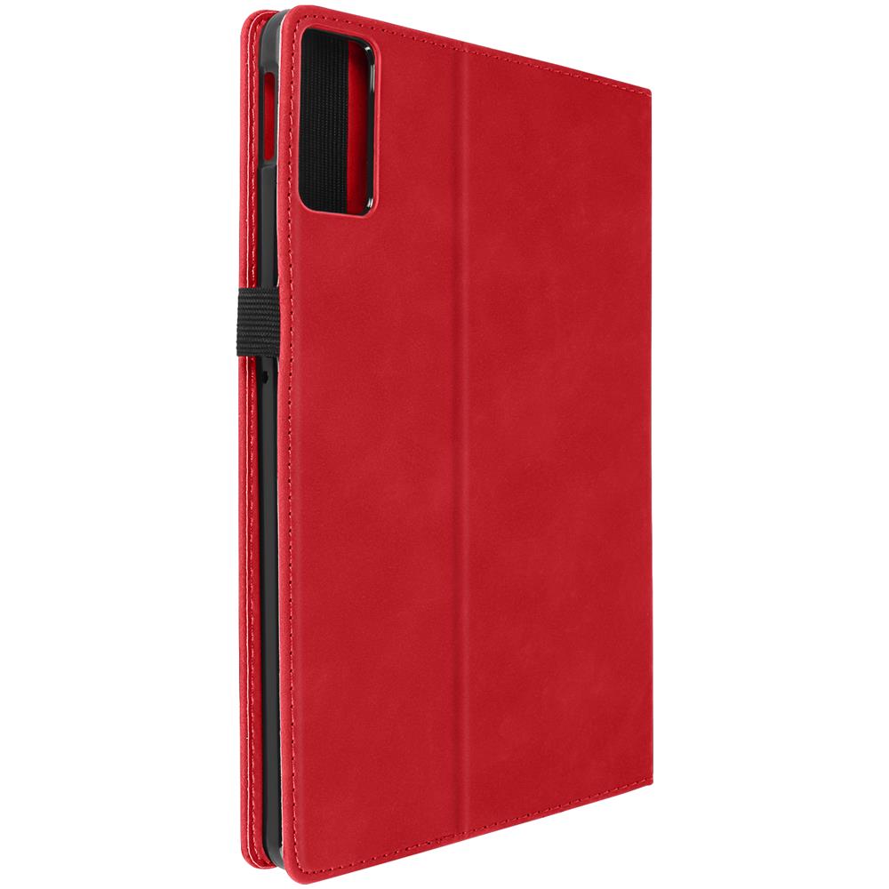 Custodia Per Xiaomi Redmi Pad Se Portafoglio Multiscomparto Supporto Video Rossa - Foto 1