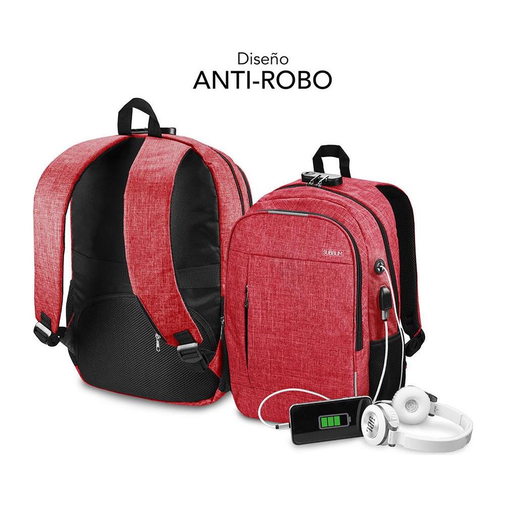 SUB-BP-1UL0002 zaino Rosso Oxford - Foto 4