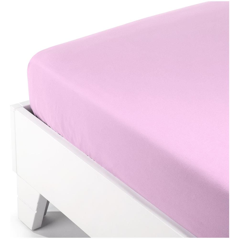 Lenzuolo Inferiore In Flanella Colore Rosa Misura Singolo - Foto 1