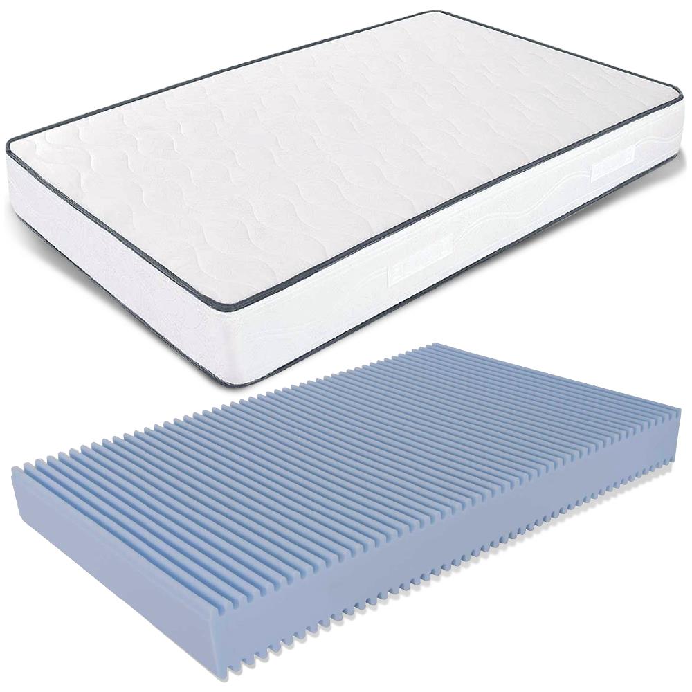 Materasso Alla Francese In Poliuretano Alto 16 Cm Water Foam Non Sfoderabile 140x190. Modello: Primavera H 16 - Foto 2