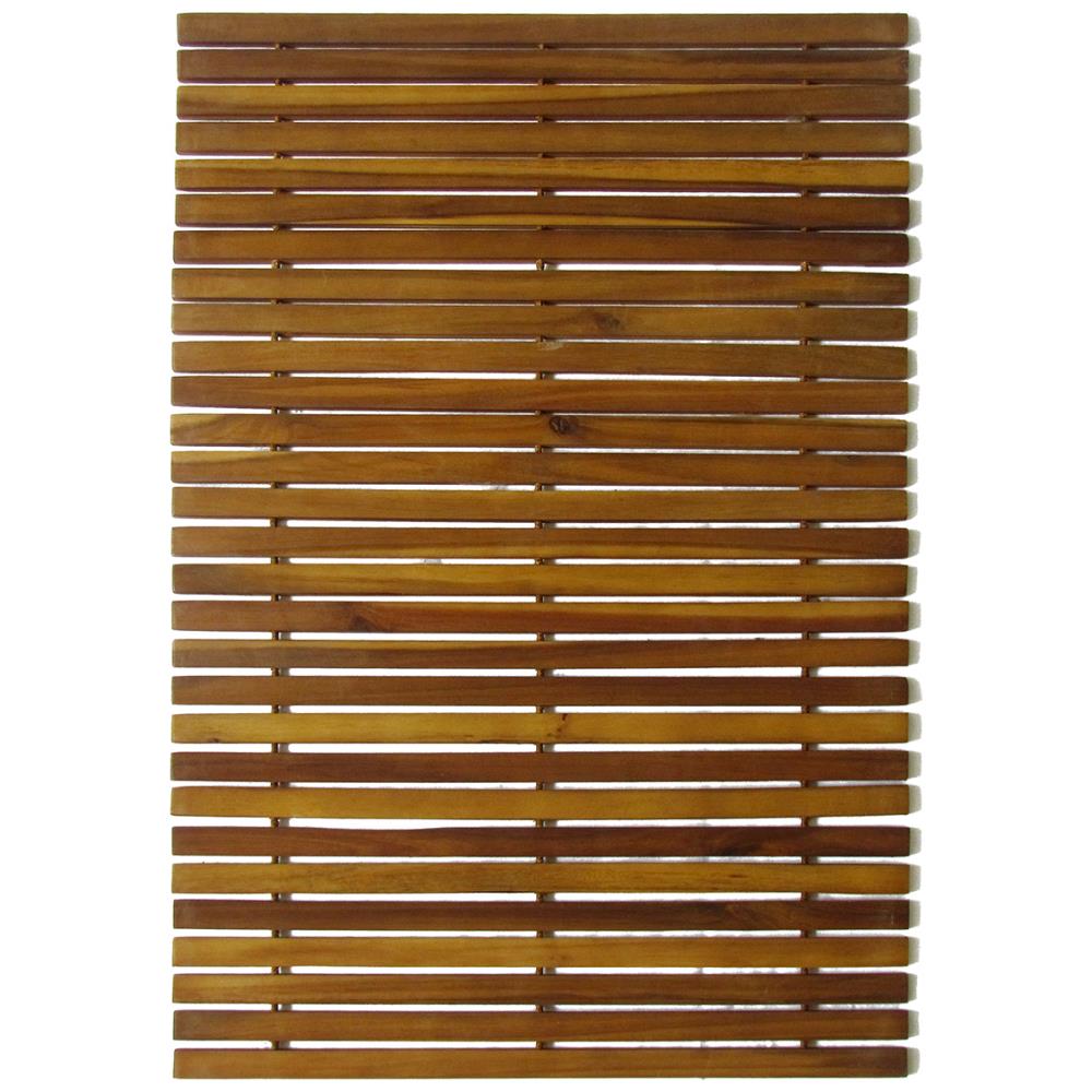 Set 2 Pz Stuoia Per Bagno In Acacia 80 X 50 Cm - Foto 2