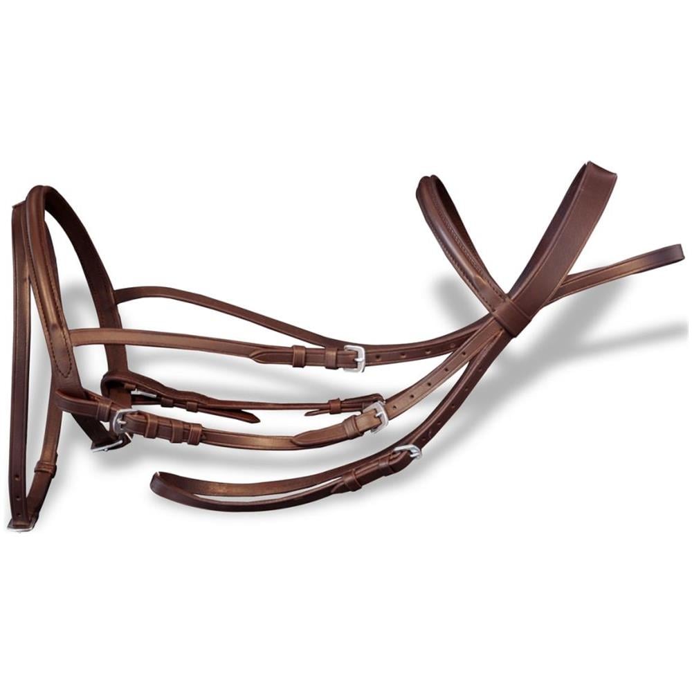 Briglie In Pelle Con Redini E Morso Marrone Per Pony - Foto 2