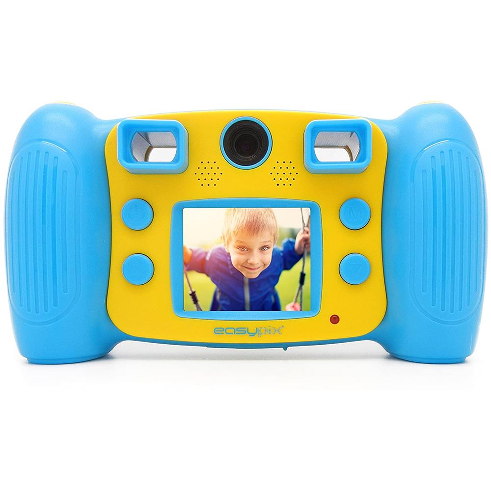 Fotocamera Digitale per Bambini KiddyPix Galaxy Sensore CMOS 5 Mpx Full HD Colore Blu / Giallo - Foto 4