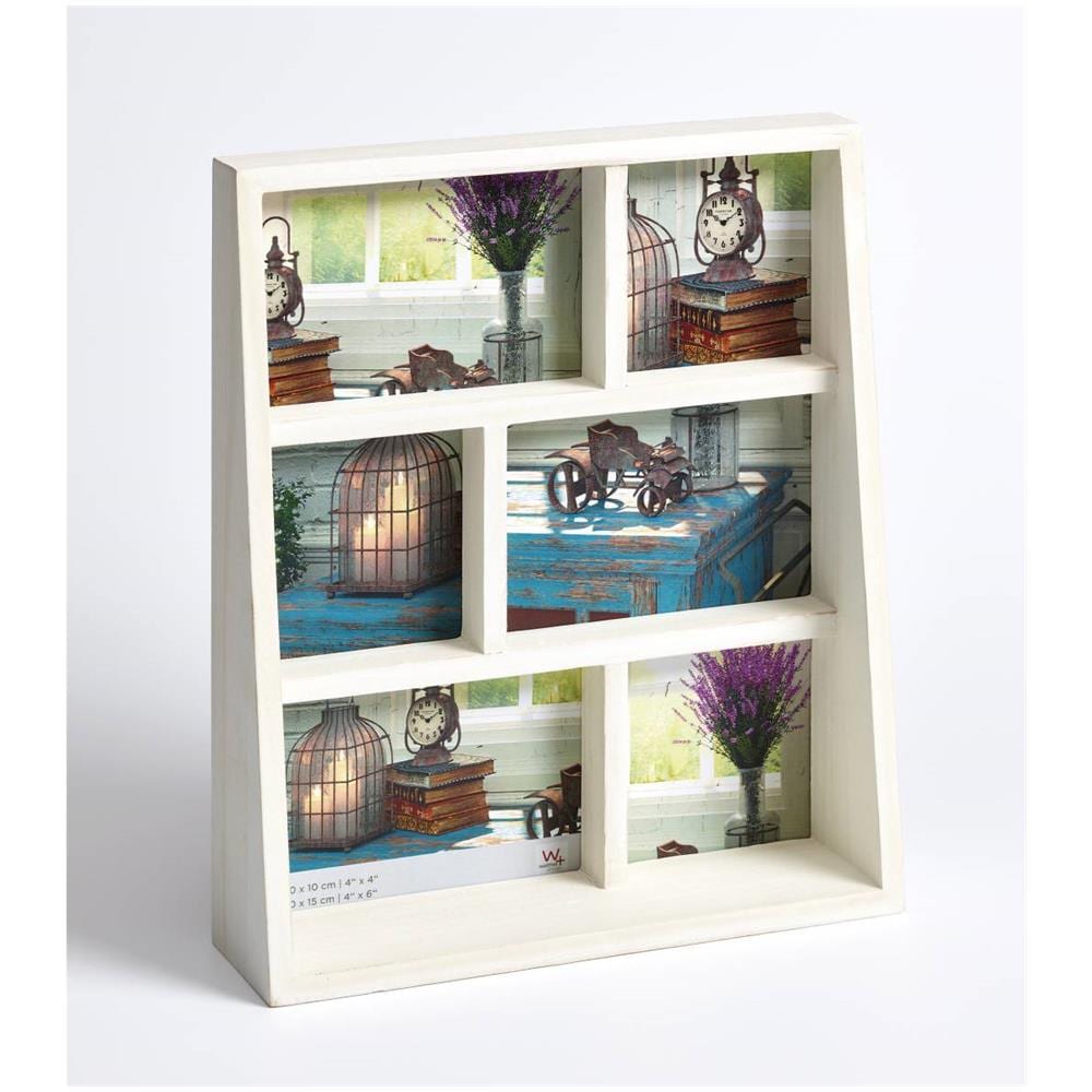 design Rustic cornici, Bianco, 3X 10x15 cm / 3X 10x10 cm - Foto 1