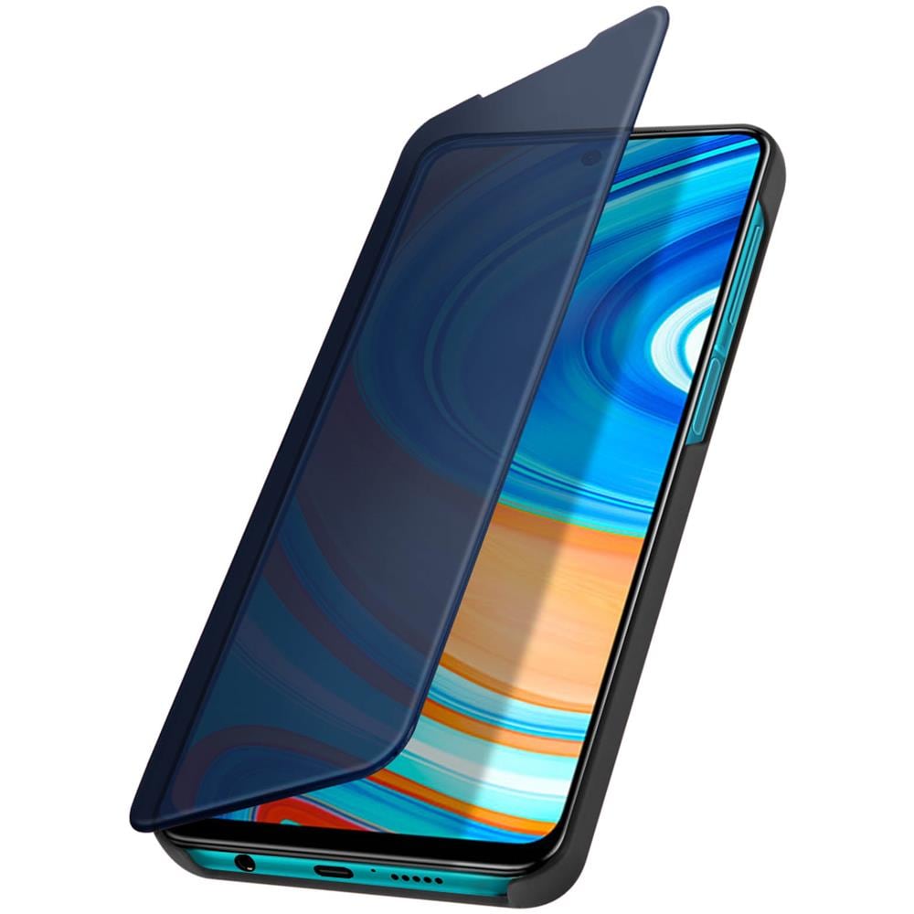 Custodia Xiaomi Redmi Note 9 Pro / Pro Max Translucido Specchio Supporto Nero - Foto 2