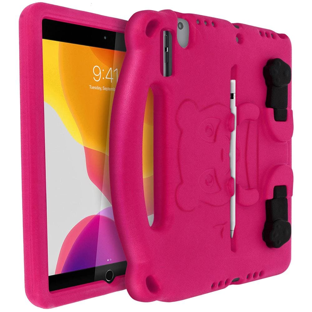 Cover Ipad 9 2021 Ipad 8 2020 Ipad 7 2019 Design Bambino Panda Manico Rosa - Foto 1