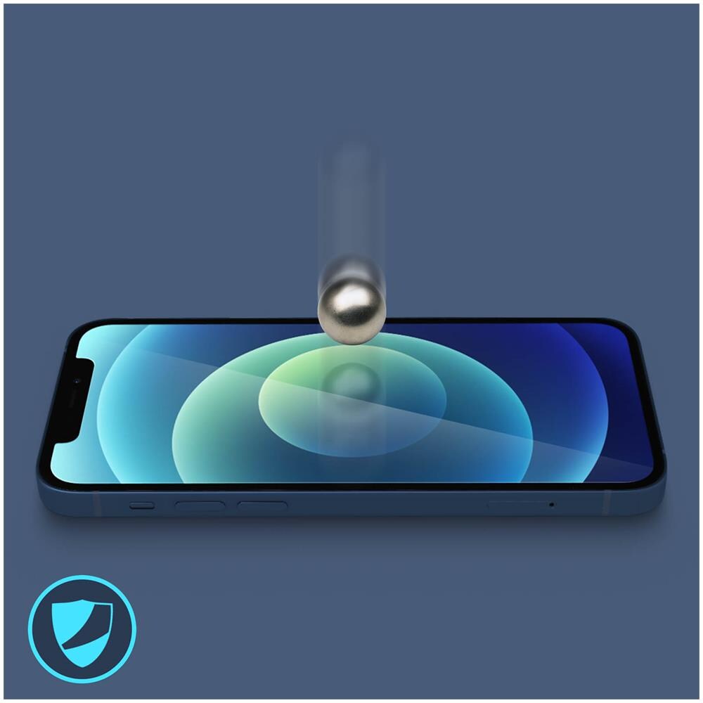 Pellicola Iphone 12 Mini Protezione Vetro Temperato Trasparente - Foto 2