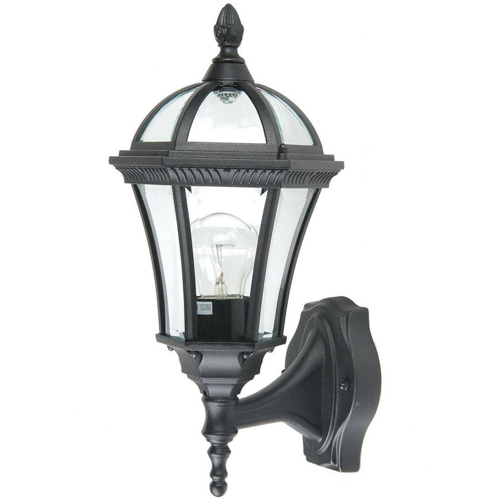 Lanterna Da Parete Per Esterni 1 Luce Con Luce Nera Ip44, Attacco E27 - Foto 1