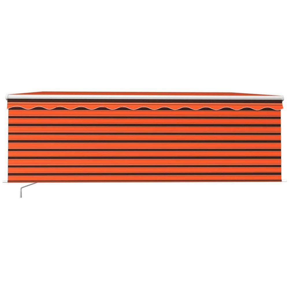 Tenda da Sole Retrattile con Parasole 4x3 m Arancio e Marrone - Foto 2