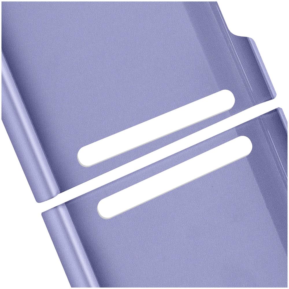 Cover Rigida Samsung Z Flip 3 In 2 Parti Banda Antiscivolo Viola - Foto 2