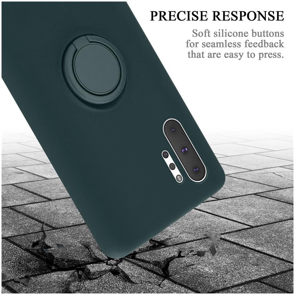 Custodia Compatibile Con Samsung Galaxy Note 10 Plus In Liquid Verde - Coperchio Protettivo In Silicone Tpu Flessibile Con Anello - Foto 8