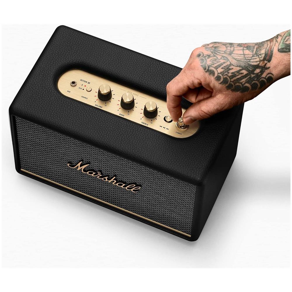 Speaker Acton III Stereo Bluetooth 5.2 Amplificatori in Classe D Potenza 60 Watt Dynamic Loudness Ingresso AUX Colore Nero - Foto 2