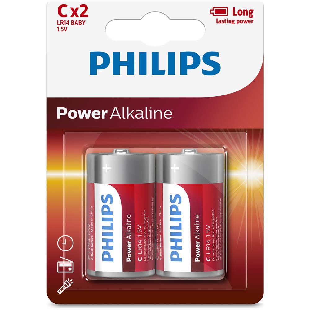 Power Battery Alkaline C 2 Blister - Foto 1
