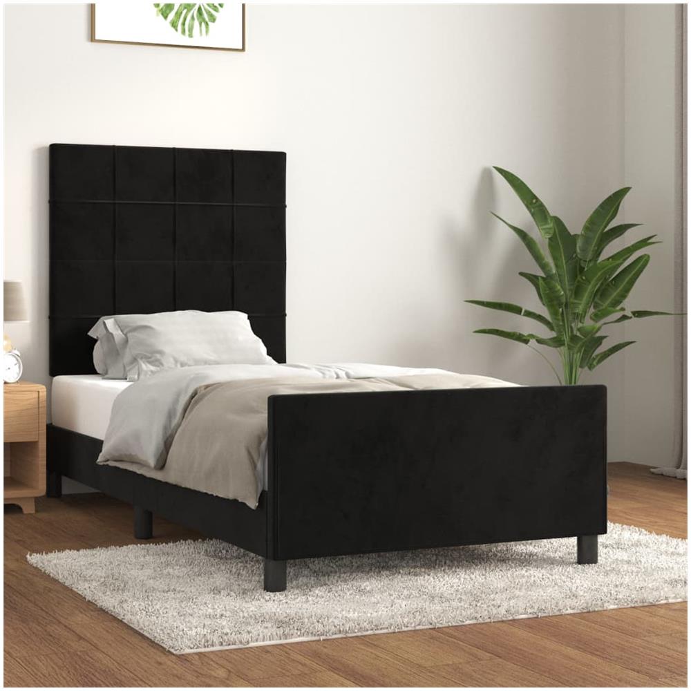 Giroletto Con Testiera E LED VidaXL - 120x190 Cm, Nero - Con Luci RGB E Doghe In Compensato - Foto 6