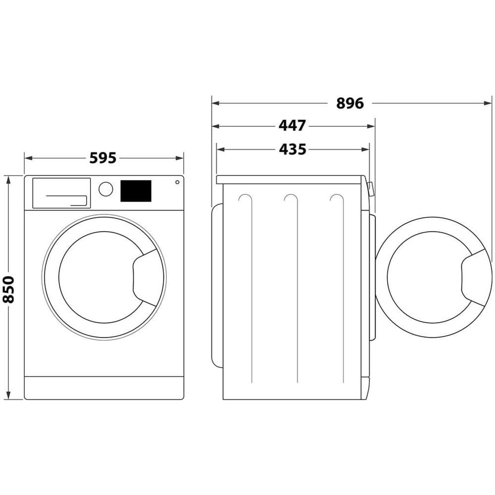 Lavatrice Slim BWSA 7125X WV IT Inverter 7 Kg Classe B Centrifuga 400 giri - Foto 15