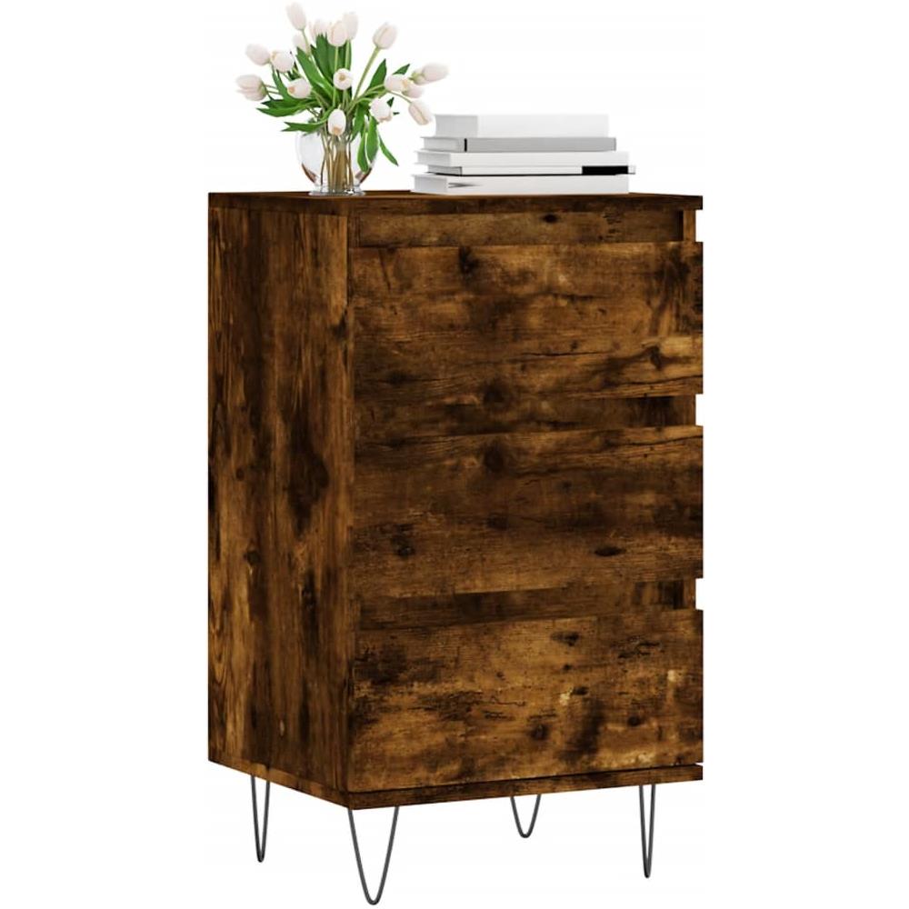 Credenza Rovere Fumo 40x35x70 Cm In Legno Multistrato - Foto 3