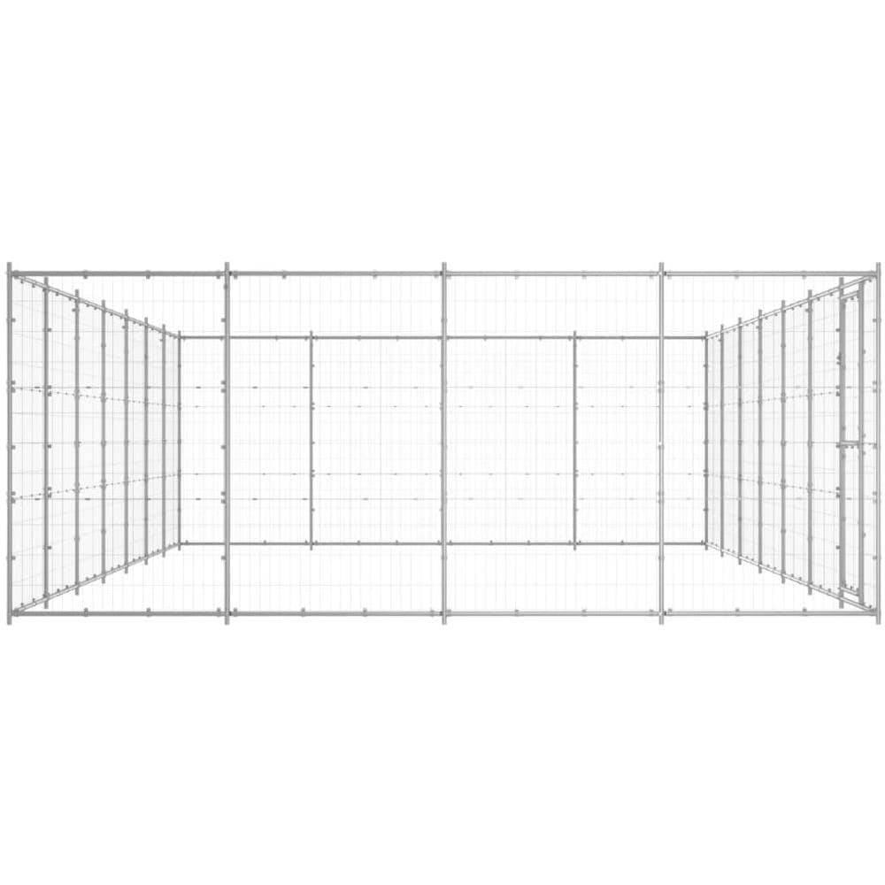 Gabbia Per Cani Da Esterno In Acciaio Zincato 33,88m - Foto 3