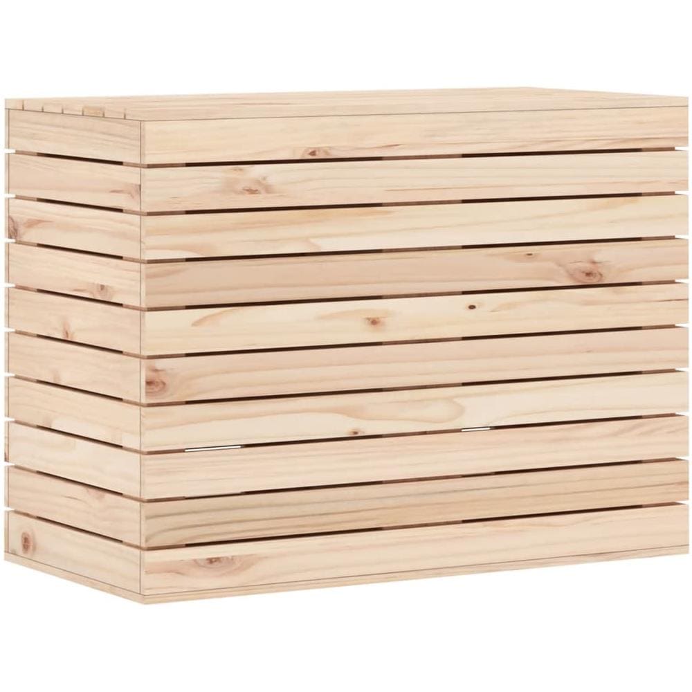 Cesto Per Bucato 88,5x44x66 Cm Legno Massello Pino - Foto 2