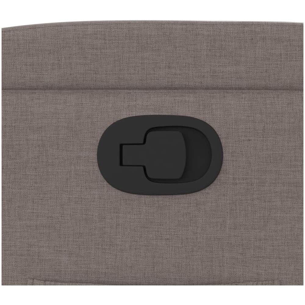 Poltrona Reclinabile In Tessuto Tortora - Foto 10