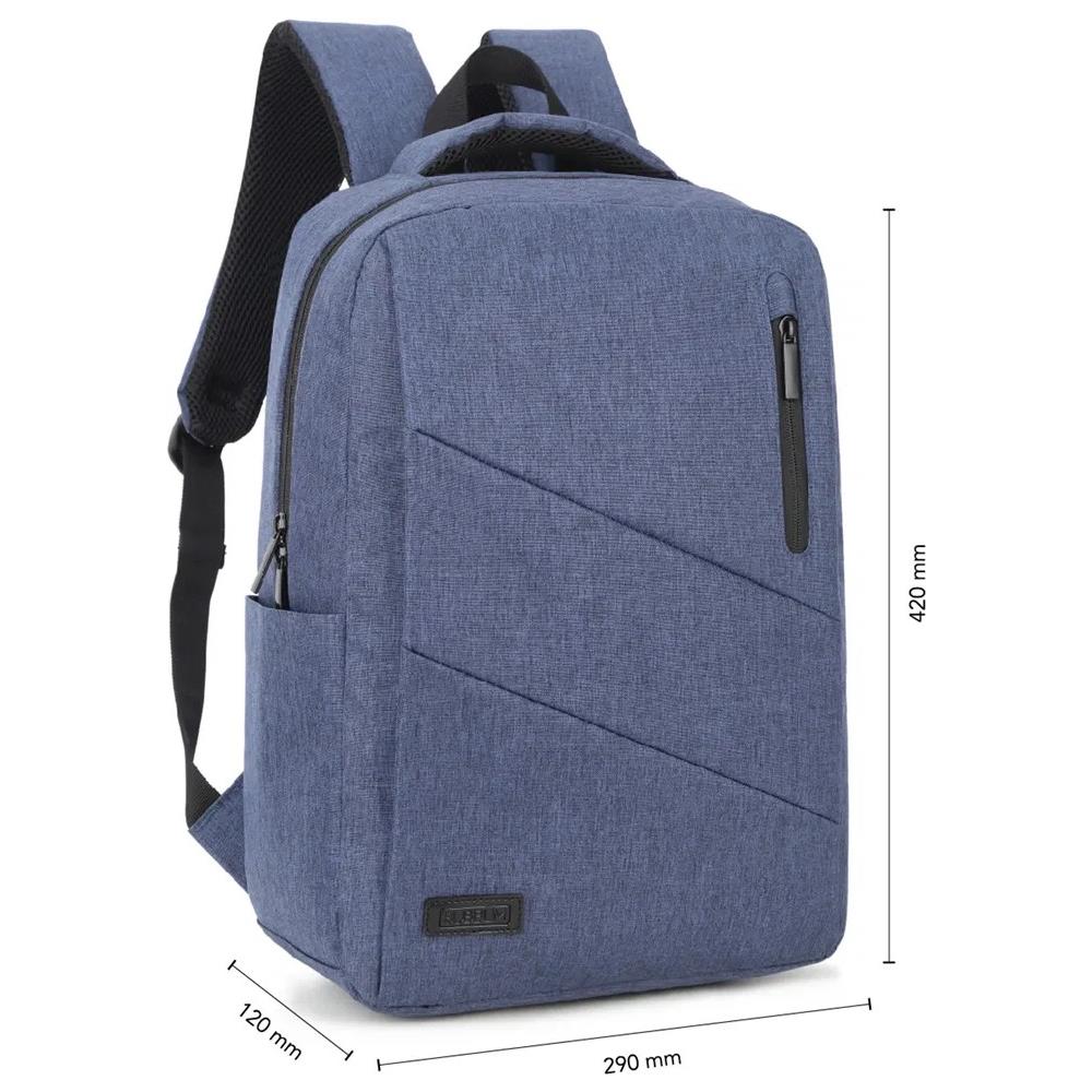 City Backpack 39,6 cm (15.6") Zaino Blu - Foto 4