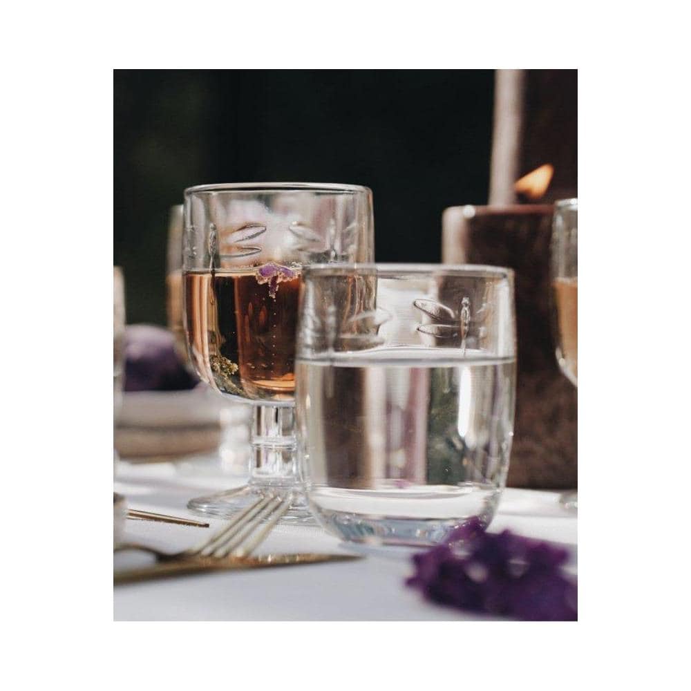 Dragonfly Glass 280 ml Set di bicchieri da acqua Libellules - Foto 4