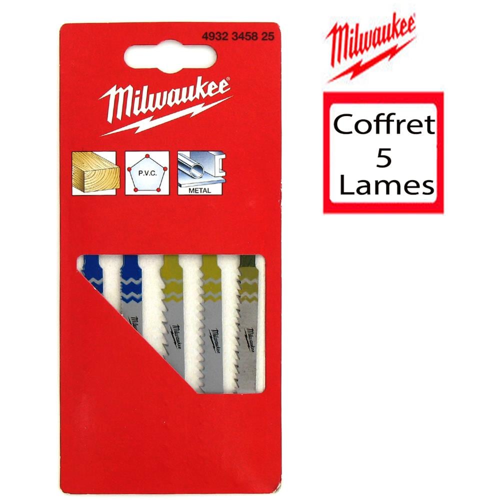 Confezione Da 5 Lame Per Seghetto Alternativo Metallo / Legno / Pvc 4.932.345,8250 - Foto 1