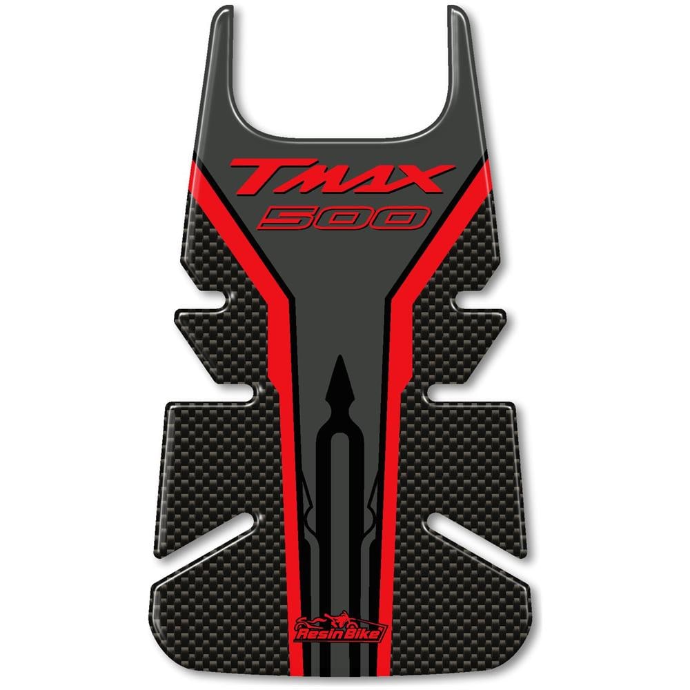 Protezione Sportello Serbatoio Adesivo 3d Per Yamaha Tmax 2001-07 - Carbon Rosso - Foto 1