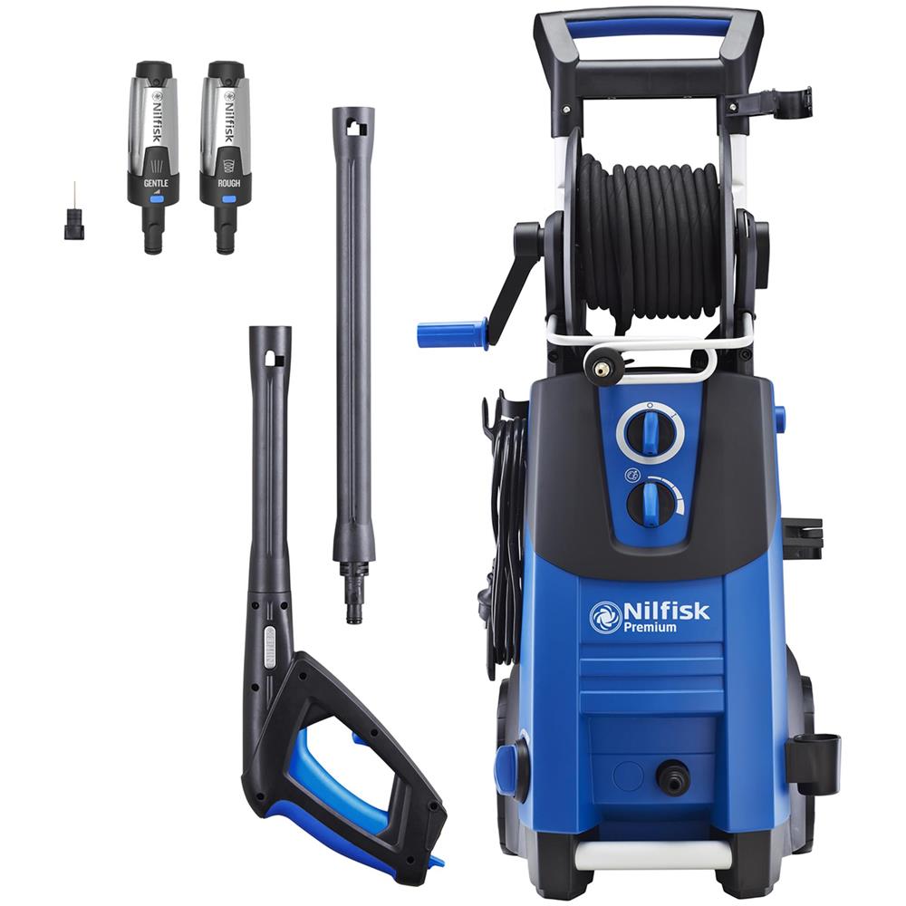 Idropulitrice PREMIUM 190-12 EU Pressione Max 190 bar per Superfici fino a 60 mq /ora Potenza 3.3 kW Portata Acqua 650 l /h Lunghezza Tubo 12 mt - Foto 1
