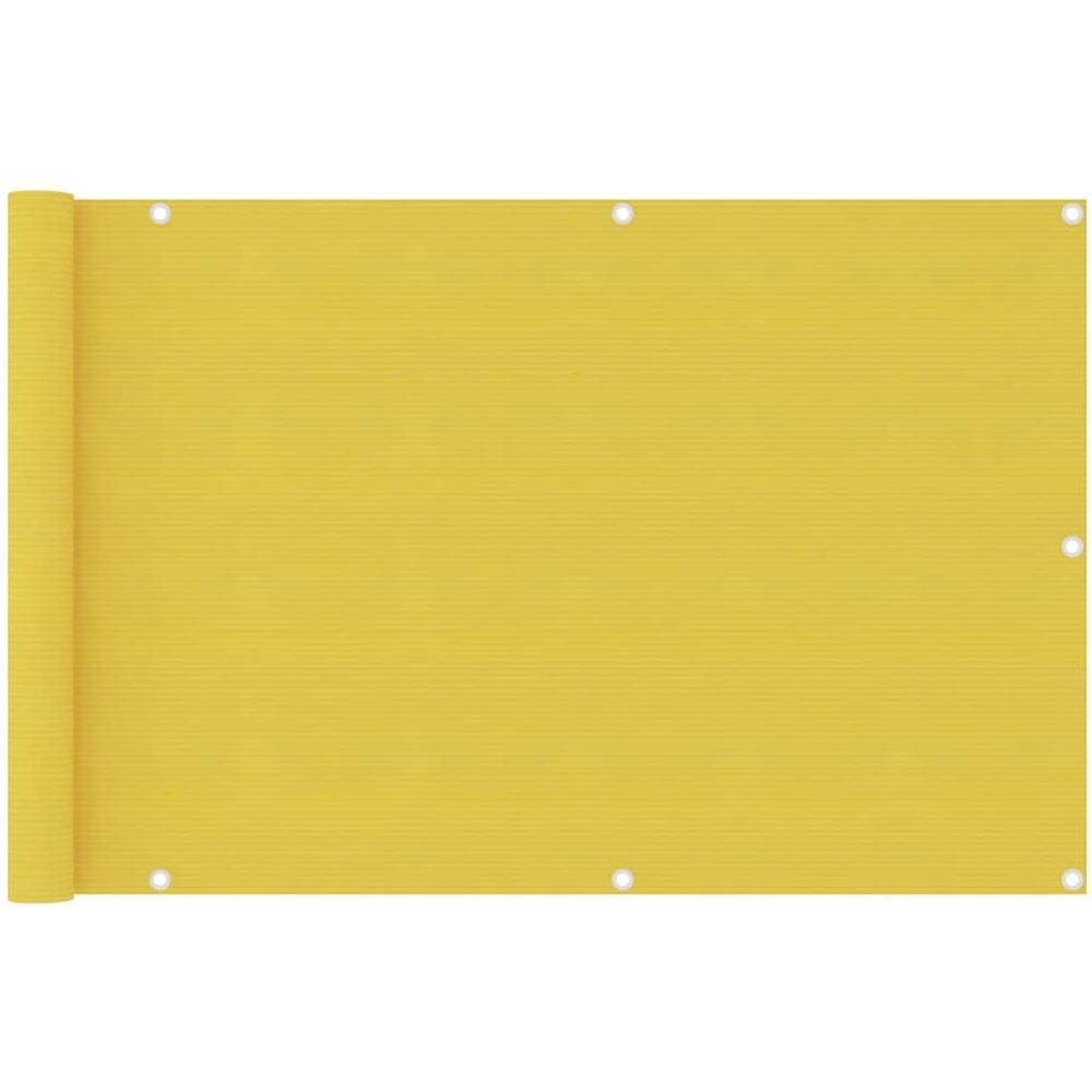 Paravento Da Balcone Giallo 90x400 Cm In Hdpe - Foto 1