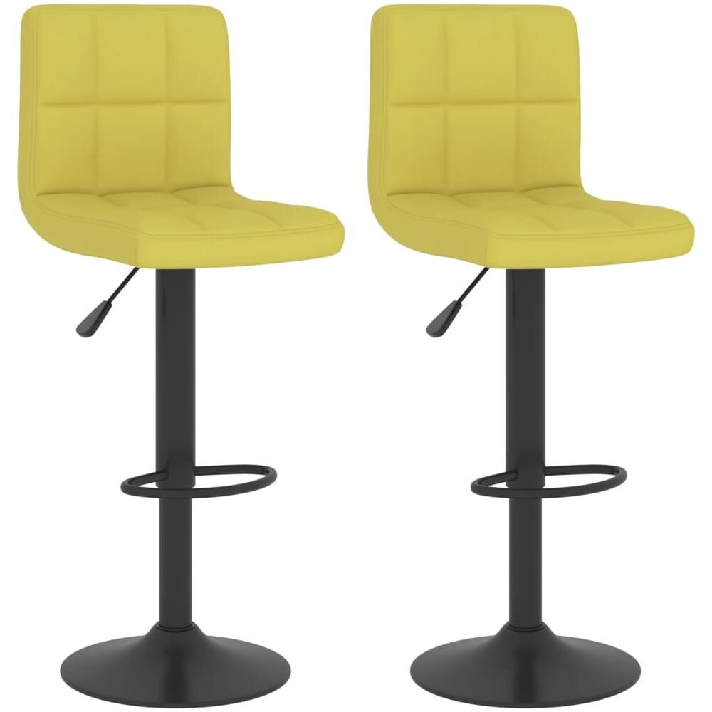 Sgabelli Da Bar 2 Pz Verdi In Tessuto - Foto 1