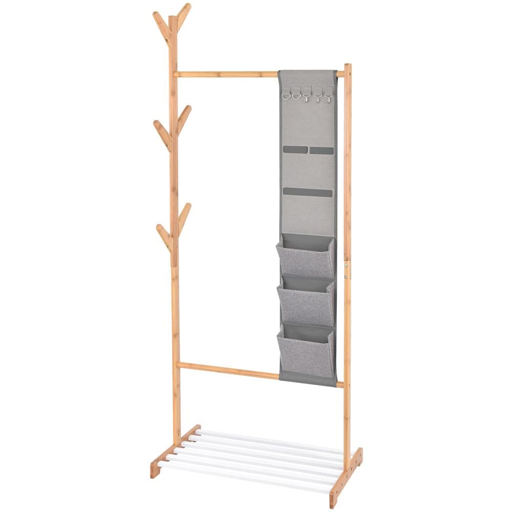 Appendiabiti Domopak Living Con Multi Tasca 65x38x167cm Marrone - Foto 1