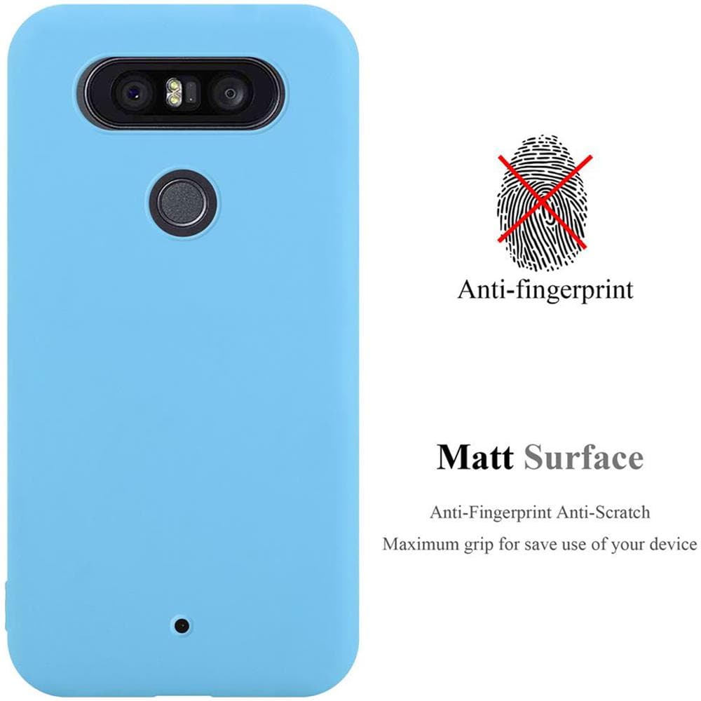 Custodia Compatibile Con Lg Q8 In Candy Blu - Coperchio Protettivo In Silicone Tpu Flessibile - Foto 2