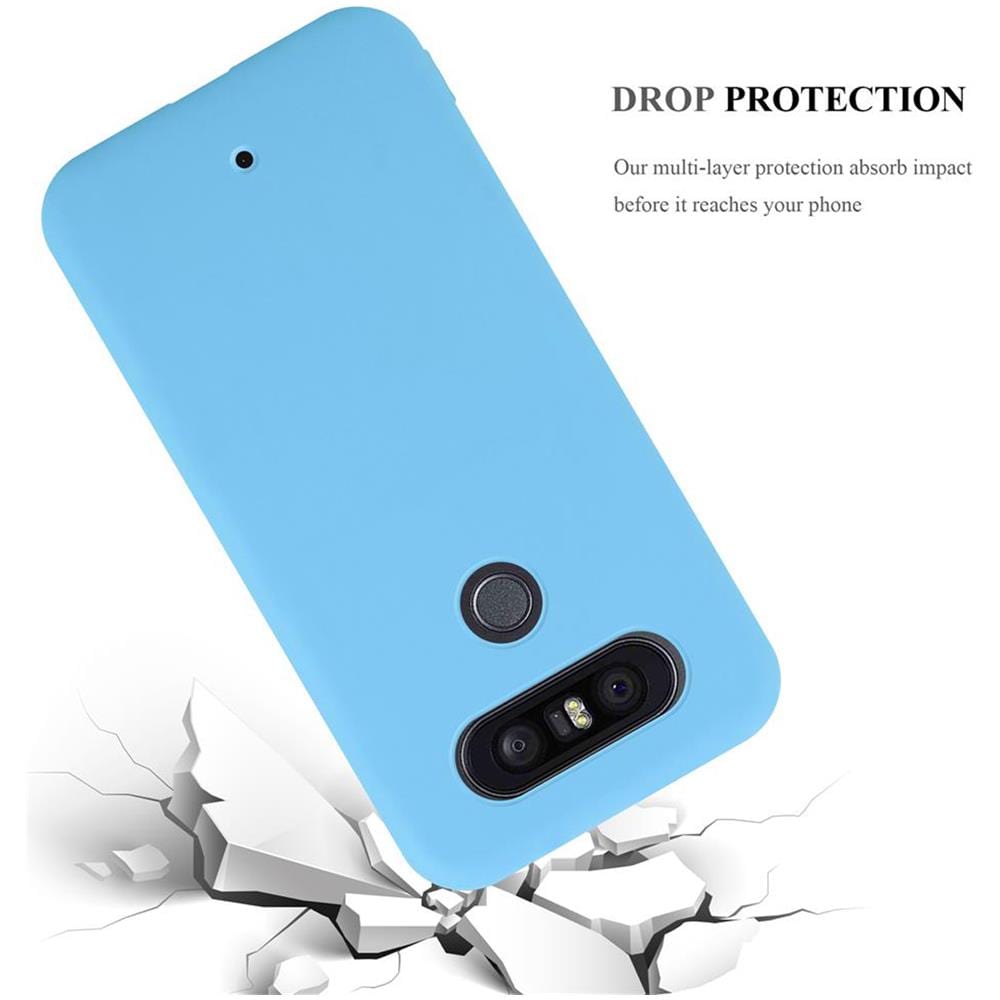 Custodia Compatibile Con Lg Q8 In Candy Blu - Coperchio Protettivo In Silicone Tpu Flessibile - Foto 8