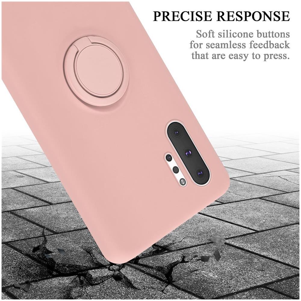 Custodia Compatibile Con Samsung Galaxy Note 10 Plus In Liquid Rosa - Coperchio Protettivo In Silicone Tpu Flessibile Con Anello - Foto 8