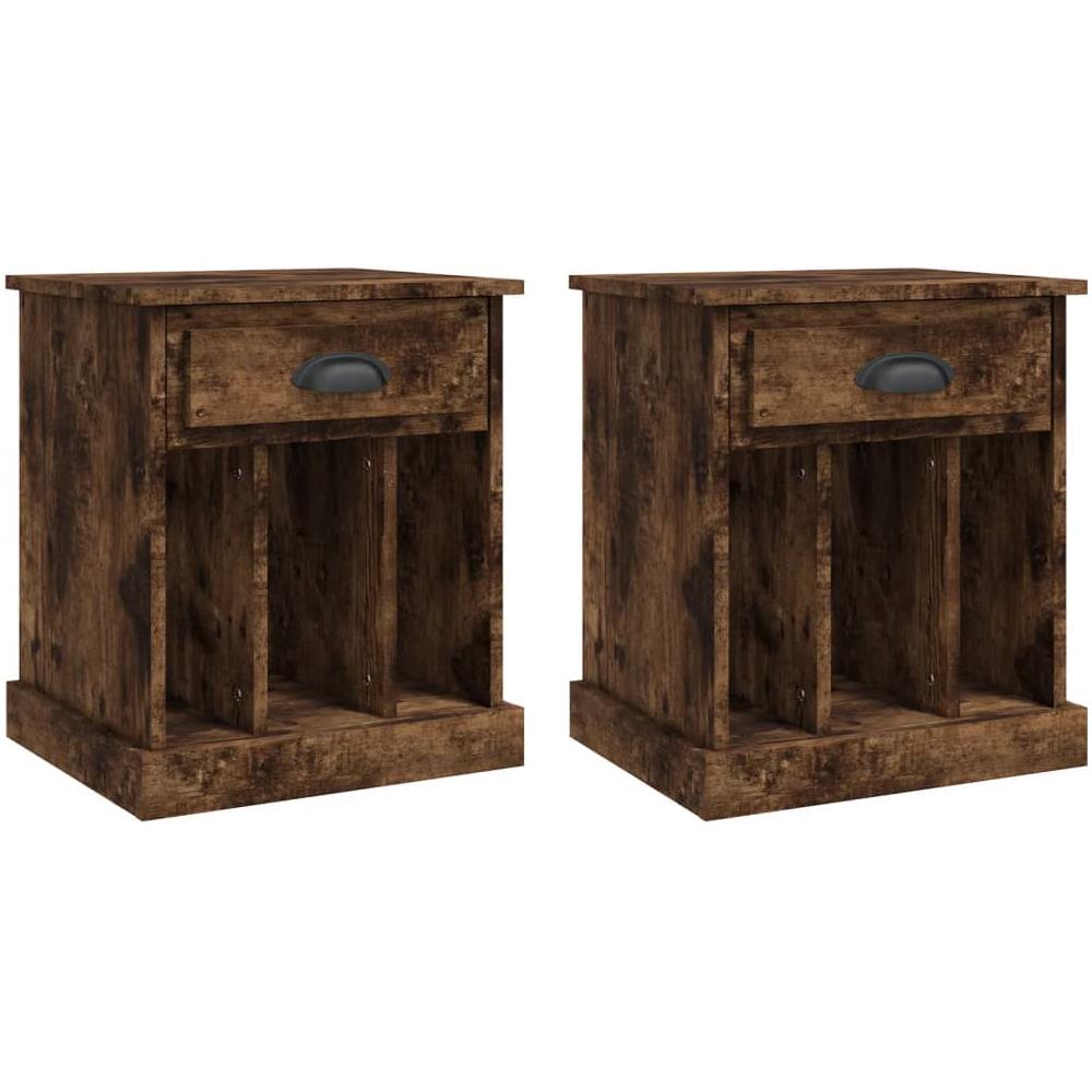 Comodini 2pz Rovere Fumo 43x36x50 Cm - Foto 2