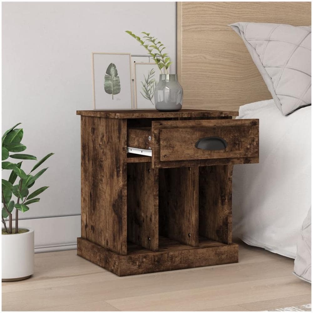 Comodini 2pz Rovere Fumo 43x36x50 Cm - Foto 3