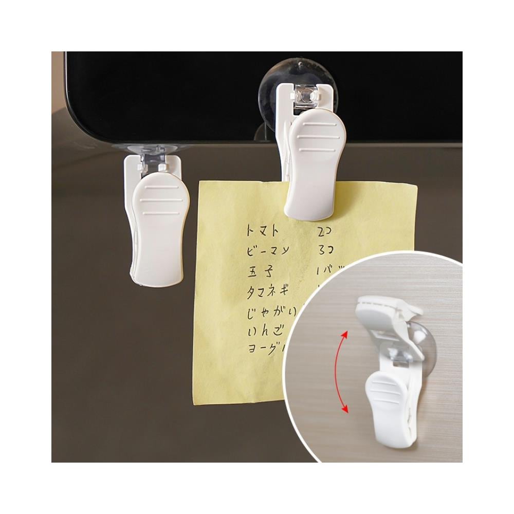 Ganci Con Clip A Ventosa, Confezione Da 4 White - Foto 4