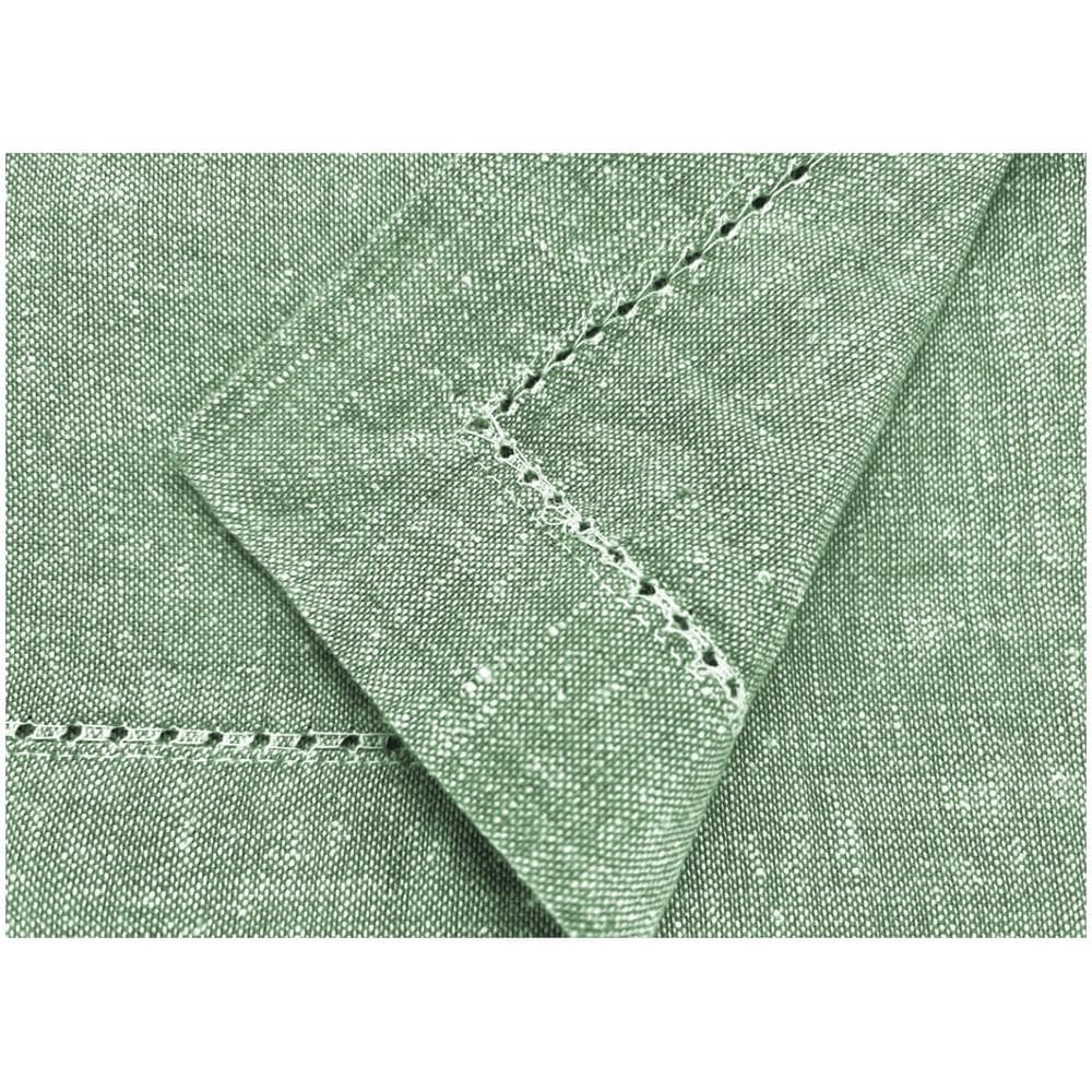 Tovaglia Cucina Soggiorno In Cotone Con Orlo A Giorno In Tinta Unita Vari Colori Ajour 140x180cm Salvia - Foto 4