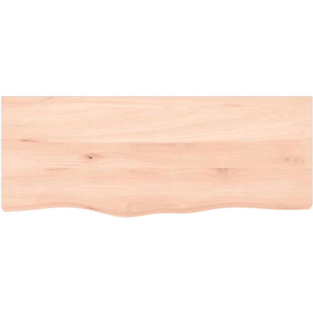 Ripiano a Parete 100x40x (2-6) cm Massello Rovere Non Trattato - Foto 2