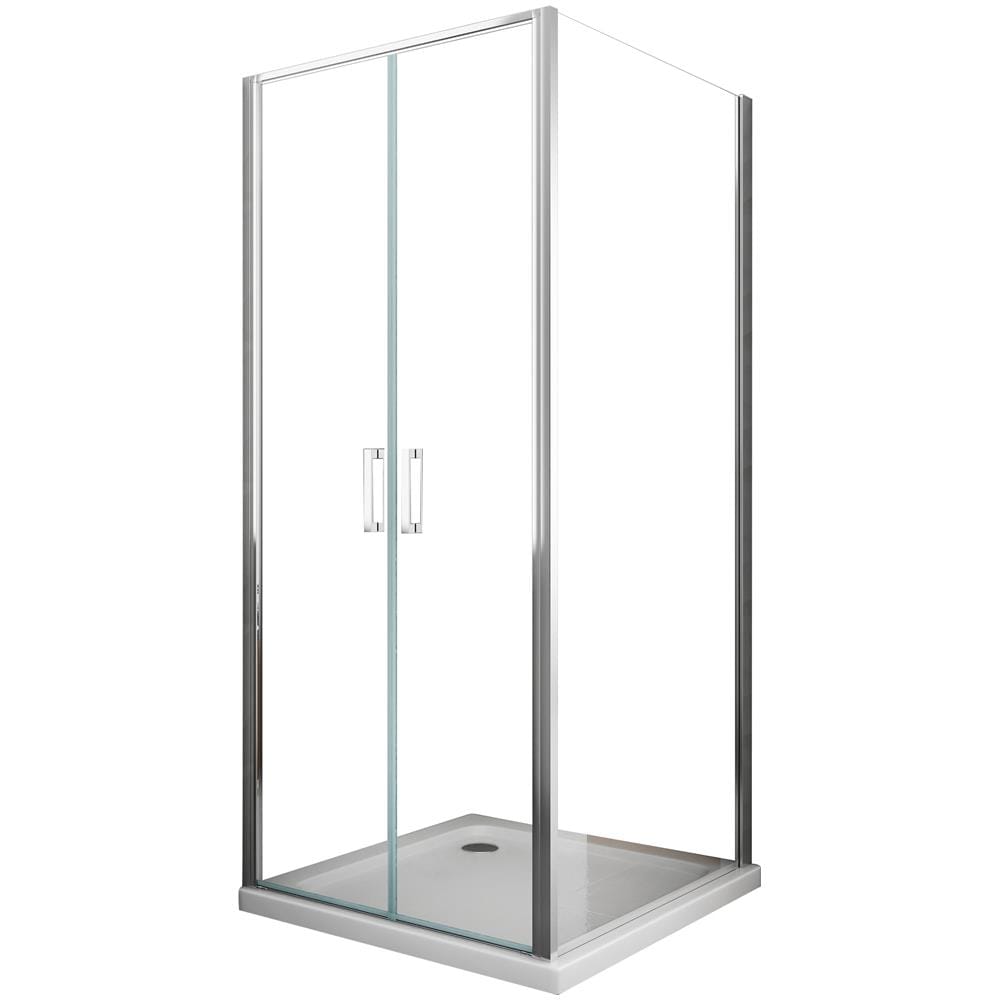 Box Doccia Angolare, Parete Fissa Laterale, Porta Battente, Apertura Saloon Reversibile, 65-67.5 Fissa X 82-85 Saloon - Foto 1