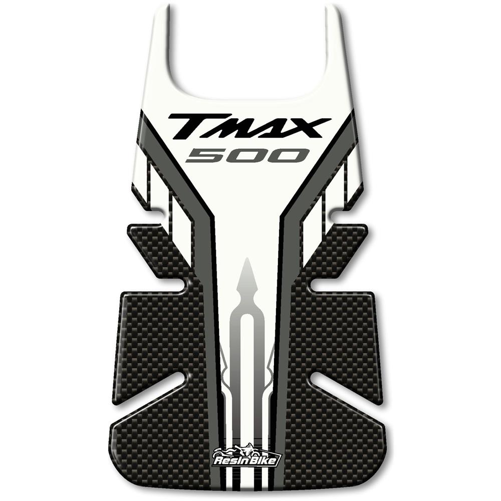 Protezione Sportello Serbatoio Adesivo 3d Per Yamaha Tmax 2001-07 - Carbon Bianco - Foto 1