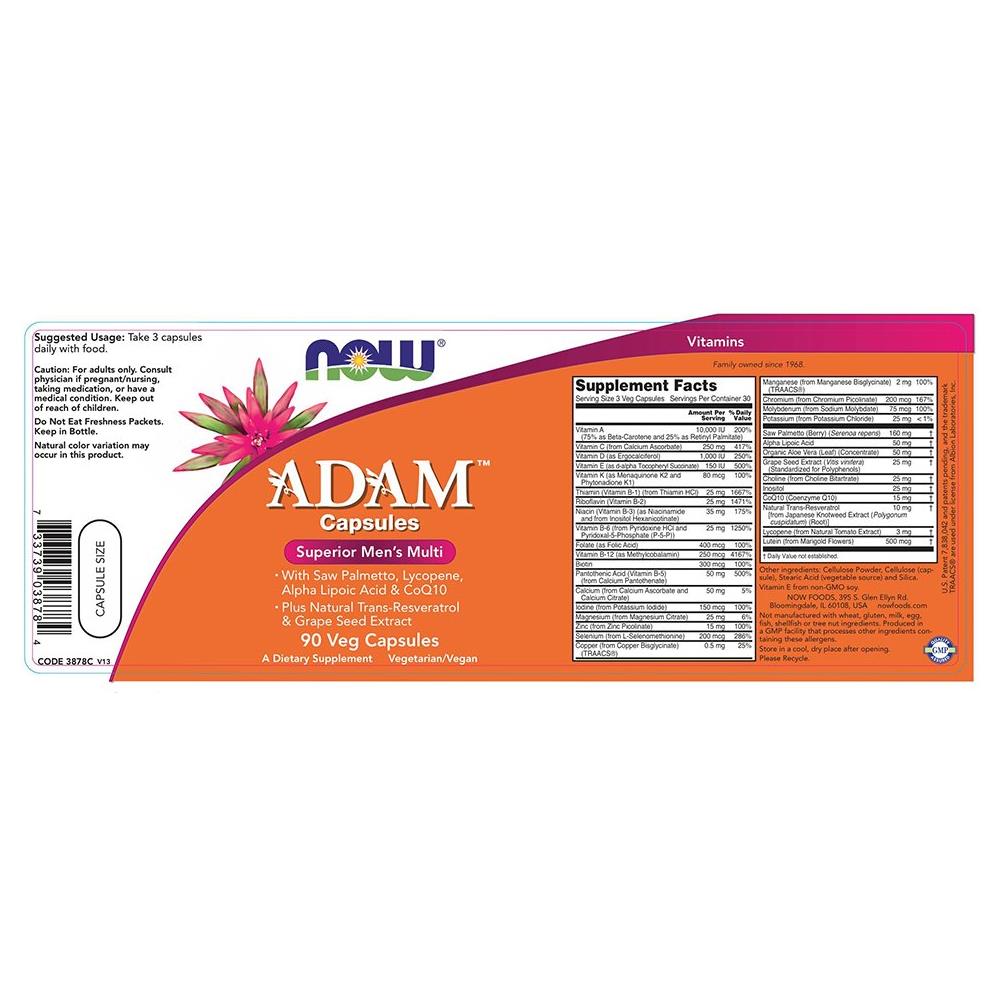 Adam Multi-vitamin For Men 90 Vcaps - Vitamine - Foto 3