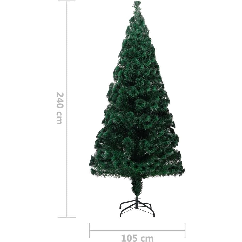 Albero di Natale con Supporto Verde 240 cm in Fibra Ottica - Foto 7